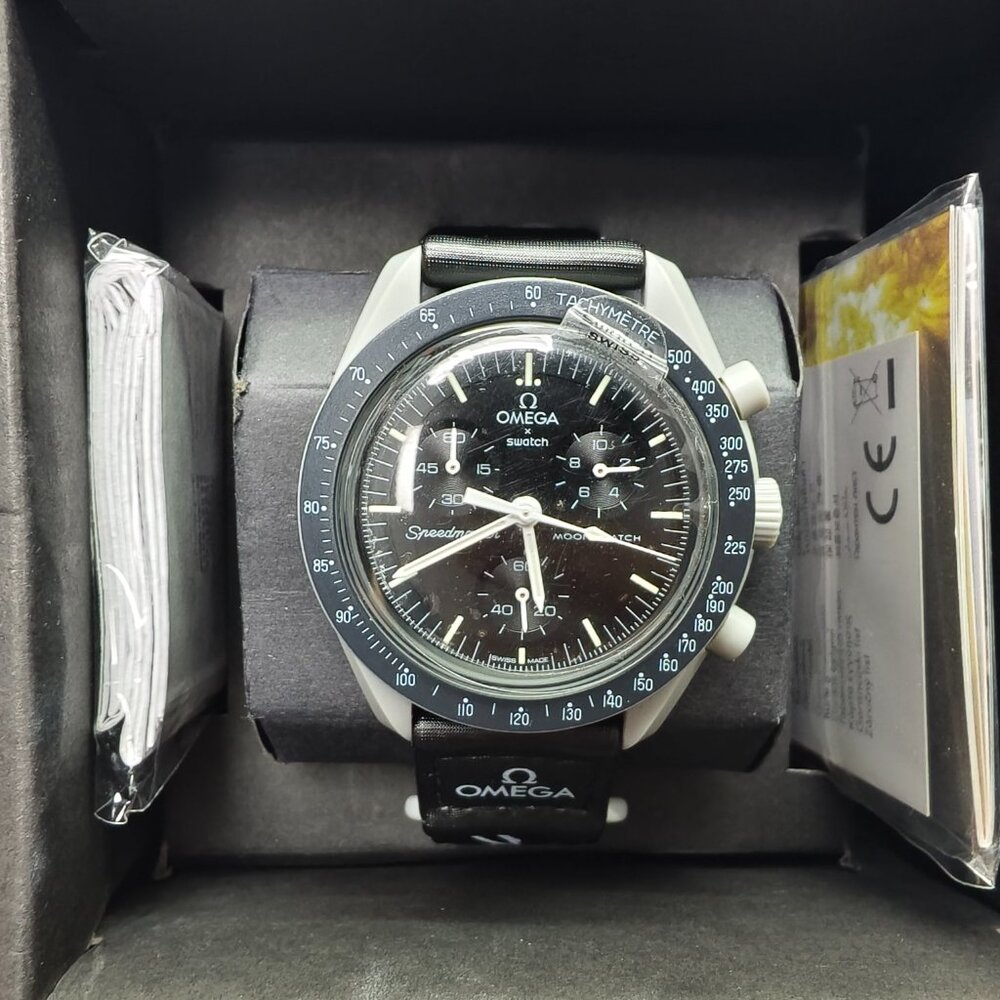 🔥HOT🔥 NWT Swatch X Omega Bioceramic Moonswatch Mission To Moon Watch - Picture 3 of 4